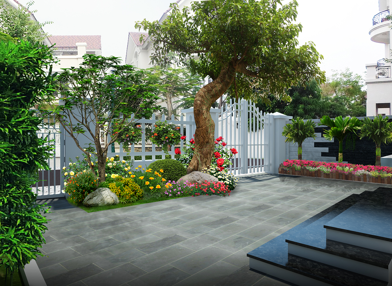 Thiết kế thi công sân vườn ở Tân Phú TPHCM